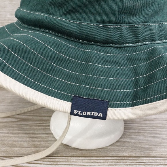 CLEARWATER BEACH SURF STYLE ONE SIZE GREEN SUN HAT CAP ONE SIZE - Picture 5 of 10